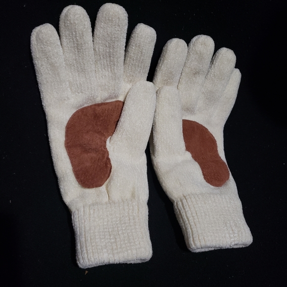 Isotoner Ivory Rayon/Brown Thinsulated Gloves - Picture 4 of 5